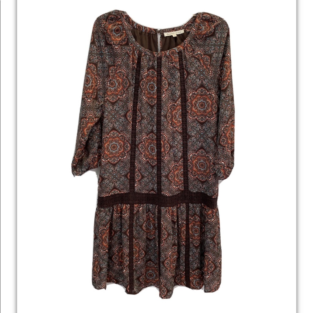 Daniel Rainn Tunic Drop Waist Dress Size M